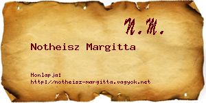 Notheisz Margitta névjegykártya